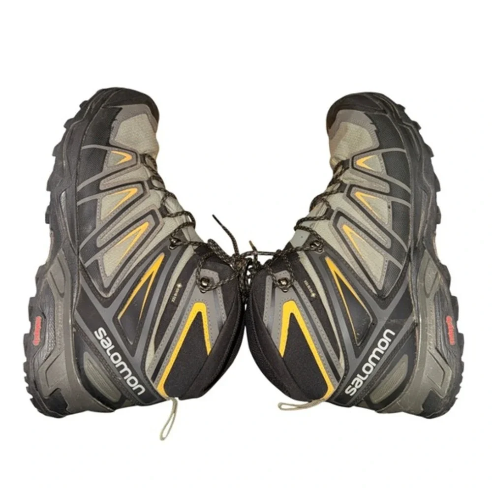 Salomon X Ultra 3 Mid GTX Mens‎ 14 Pre-Owned Hiking Boots Black Gore-Tex 401295